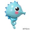 44 шт. Подводный мир океана воздушные шары с животными синие цифры фольгированные воздушные шары тема русалки дети первый день рождения украшение вечеринка Baby Shower