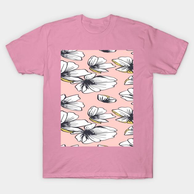 Футболка женская розовая с цветочным графическим рисунком и принтом Harajuku Print Kawaii футболка летняя женская футболка с коротким рукавом топ футболка