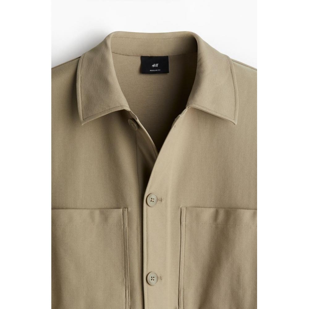 HM Regular Fit Twill oversHirt kHaki Green