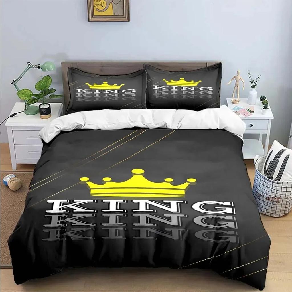 Модный Комплект Постельного Белья King Quen Single Twin Ful King-Размера Размеры Милые Животные Постельное Белье Взрослые Люди Десять Спальня Премиум Подарок