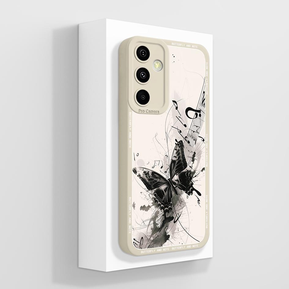 Мягкие чехлы для Samsung A55 C55 M55 A35 M35 F14 F15 Shell Pretty Sunflowers Golden Lotus Тонкий силиконовый легкий защитный корпус для Samsung Capas