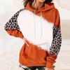 Женский повседневный модный принт, удобный пуловер с длинными рукавами и капюшоном