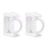Curtain Rod Holder Hook Punch Free Strong Load Bearing ABS Swivel Curtain Pole Holder Hook for