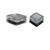 Outdoor Garden Solar Glass Brick Light Waterproof Led Square Solar Ice Floor Tile Buried Light Ice Cube Rocks Garden Light