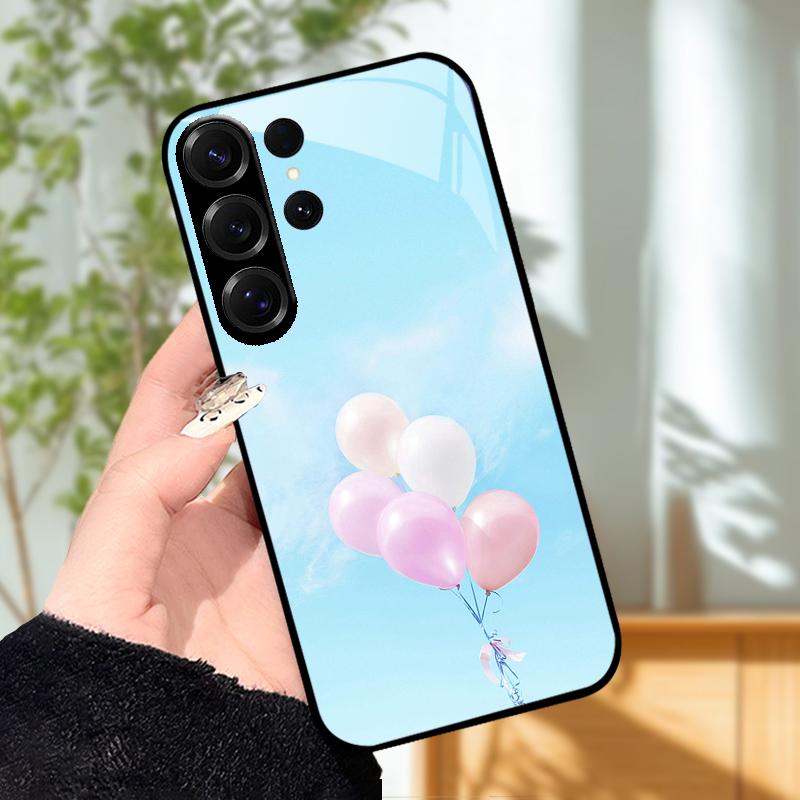 Для Samsung S25 Чехол Edge S 25 Plus / S25+ Закаленное Стекло Чехол для Телефона Для Samsung Galaxy S25 Ultra Жесткое Стекло Защитный Fundas