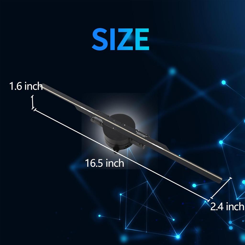 3D HD Голографический Вентилятор Проектор SD 42см Светодиодная Вывеска Голографический Плеер поддержка Изображение Видео Магазин Бар Вечеринка Рекламный Дисплей Свет