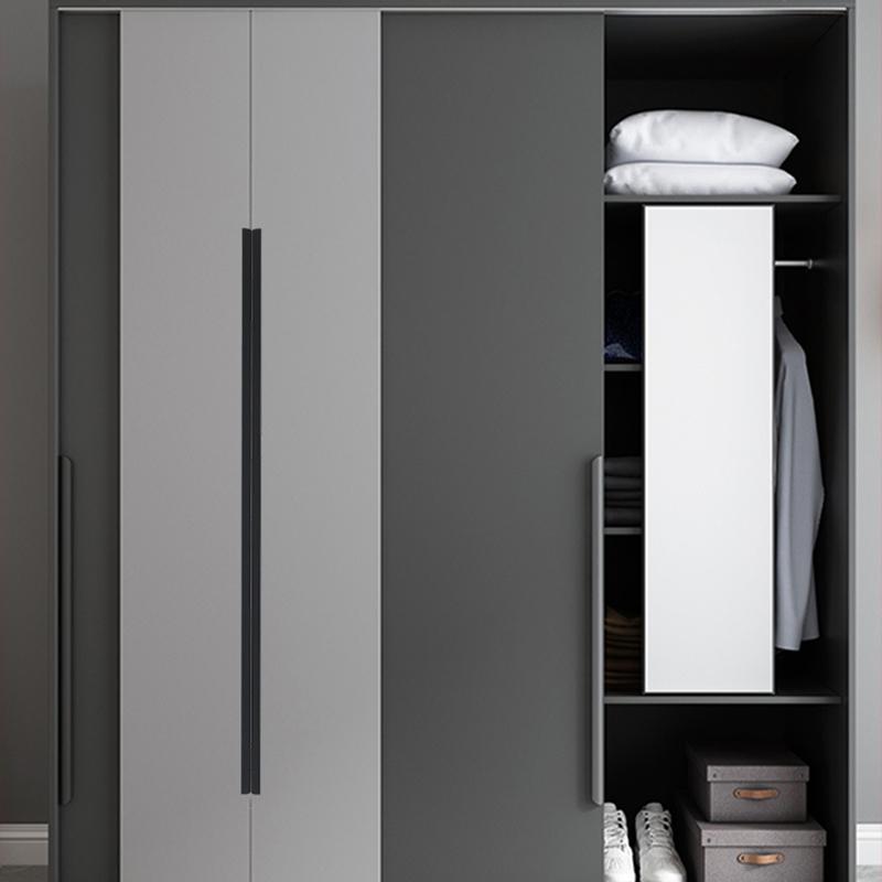 Ручки-скобы из алюминиевого сплава для шкафов, врезные, металлические, для ящиков шкафов, с саморезами 15 мм