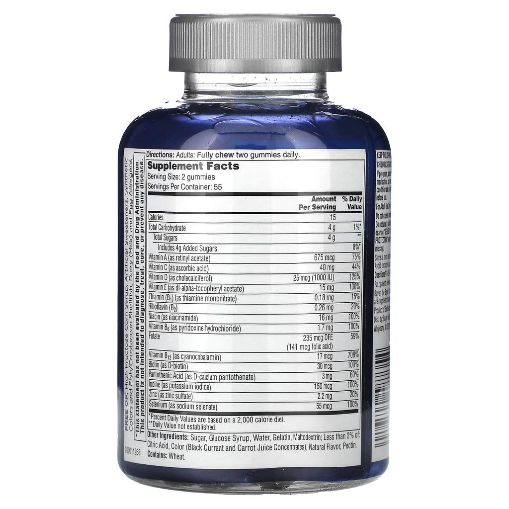 One-A-Day, Men's, 50+, Advanced Multivitamin, 110 Gummies