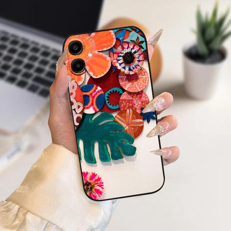 Модный мультяшный чехол для Samsung A06 Чехол A16 4G 5G Мягкий силиконовый ТПУ Чехол для телефона для Samsung Galaxy A05 A05S Защитные оболочки