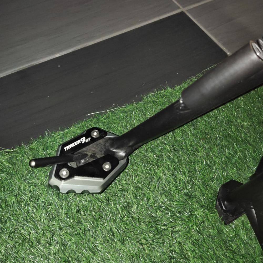 For Yamaha TRACER9 TRACER 9 GT 9GT Motorcycle Foot Side Stand Extension Pad Kickstand Plate Tracer9gt Tire Valve