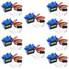 ACEIRMC SG90 Servo Motor, Micro Servo, 9G Servo Motor for RC Robot Arm, Helicopter, Airplane, Remote Control (10 Pieces)