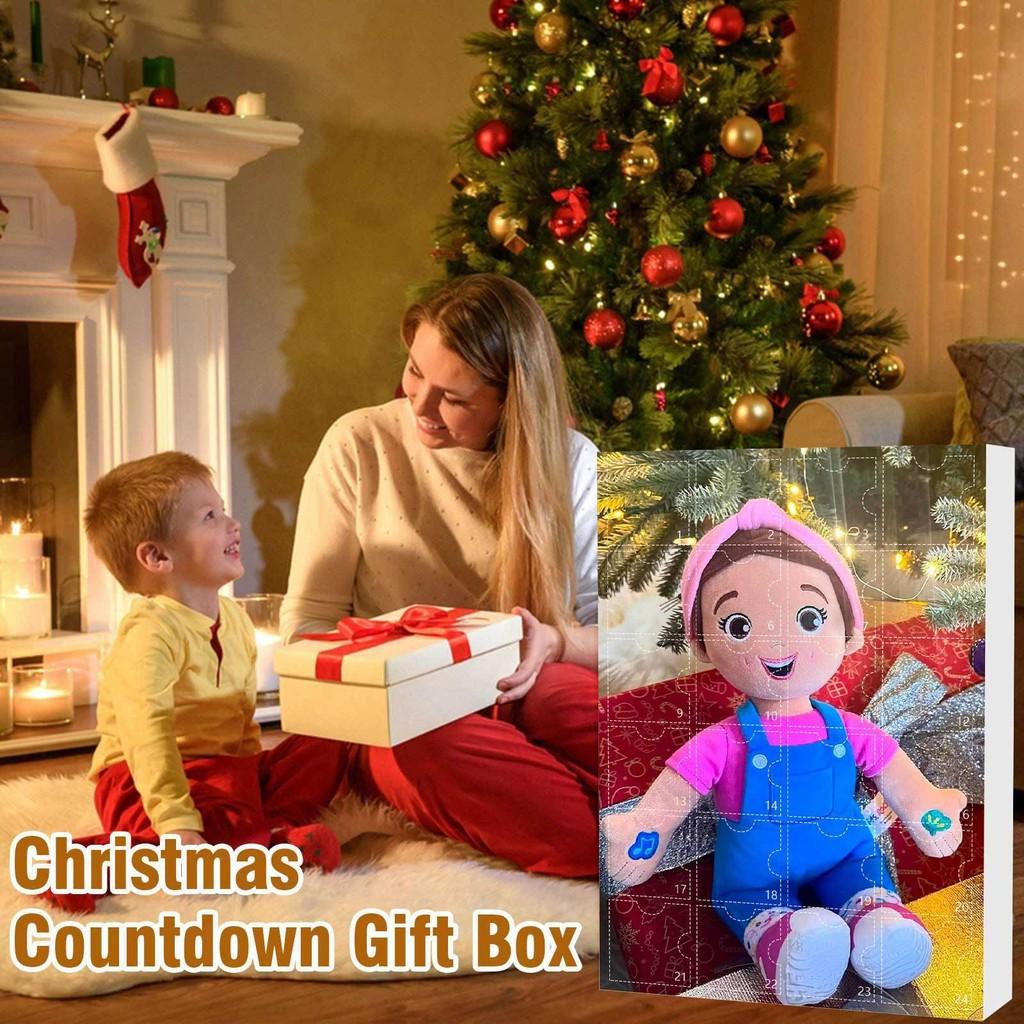 Рождественский Адвент-календарь Msrachel Blind Box 24-дневный обратный отсчет Детский акриловый подарок