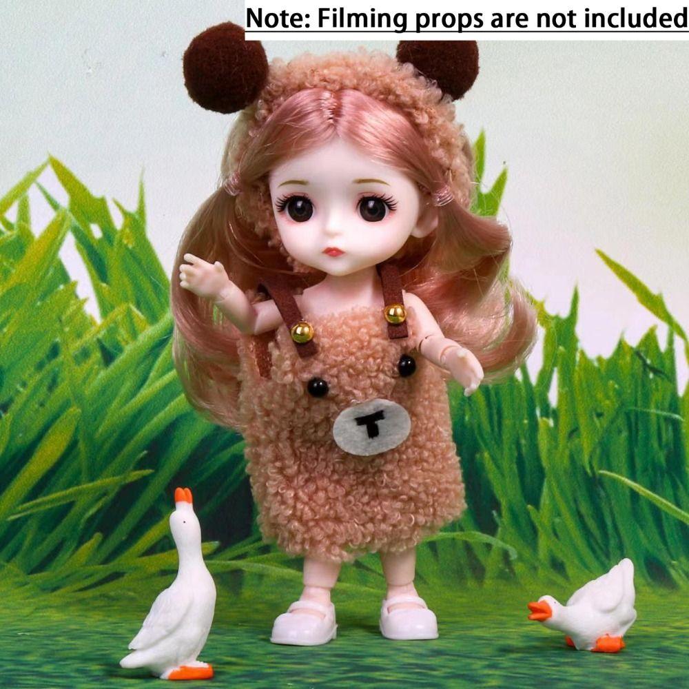 Кукла BJD 1/12 масштаба 16 см, фигурка 16 см, мини-кукла BJD 16 см, милая милая кукла BJD, подарки своими руками