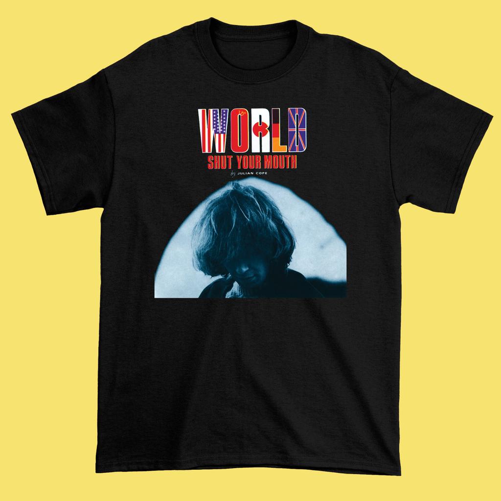 World Shut Your Mouth - Album by Julian Cope Black Shirt S-5XL Unisex