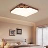 American Retro Walnut Ceiling Lamp: 2024 New Medieval Style for Living Room or Bedroom