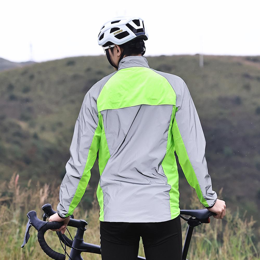 Wosawe Велосипедная куртка ветрозащитная MTB велосипедная светоотражающая куртка Hi Viz Tops Coat