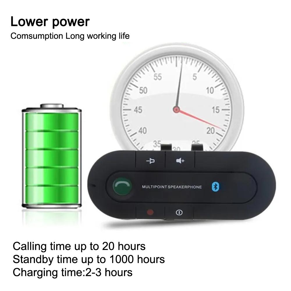 Спикерфон 4.1+EDR беспроводной Bluetooth-совместимый автомобильный комплект громкой связи динамик MP3-плеер автомобильное зарядное устройство приемник
