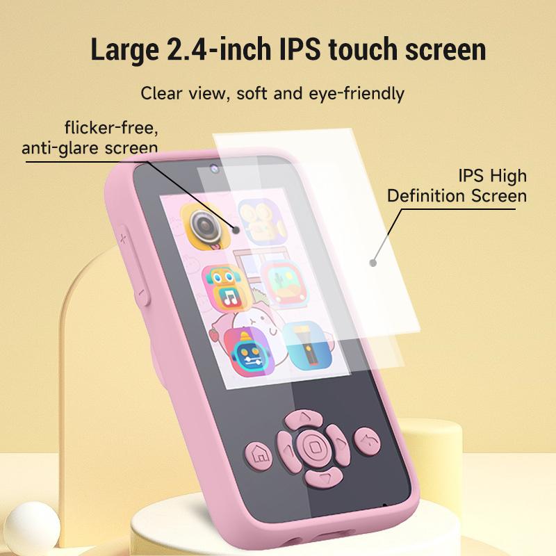 Baby Phone Toys Smart Phone Camera Toys Cartoon Musical Mini Cellphone Learning Toy Silicone Cover Toy Kids Digital Camera Gift