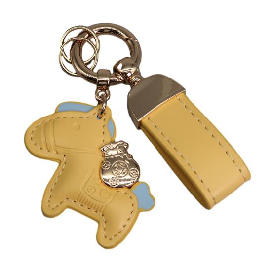 Key Chain Imitation Leather Horse Keychain Pendant Year of Horse Design Key Holder Bag Car Accessory