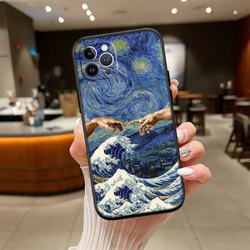 UP32 Great Wave off Kanagawa New High-End Shell Phone Case for iPhone SE X XS XR 16E 17 11 Pro Max 8 7 6 6s Plus Air