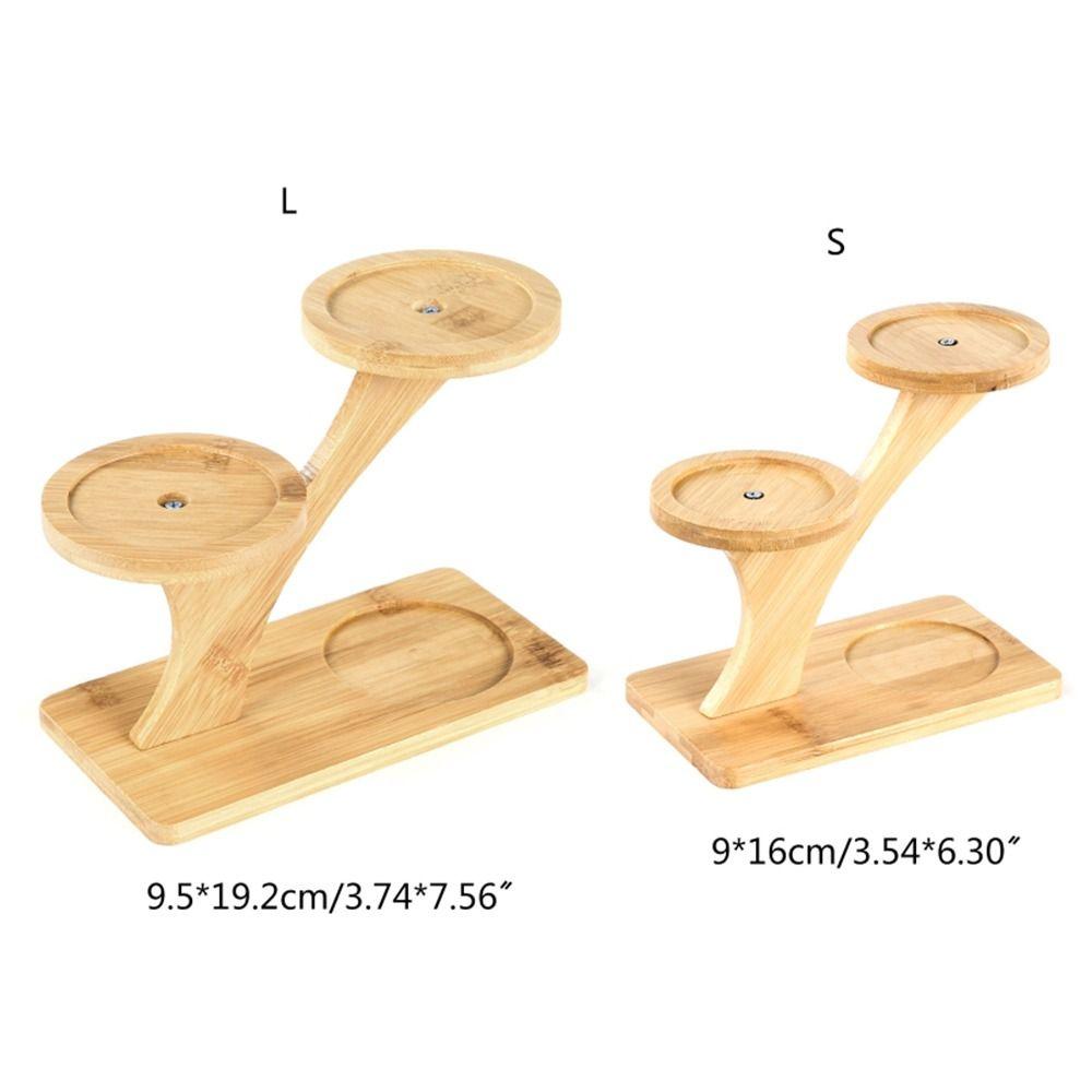 Садовые принадлежности Бамбуковый деревянный поднос Суккуленты Бонсай Органайзер Подставка для цветочных горшков 3 яруса