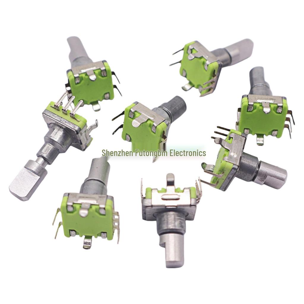 LJV Lin Ji Wei EC11 Car Console Navigation Volume Encoder & Switch - 360° Rotation, Half Shaft with Switch