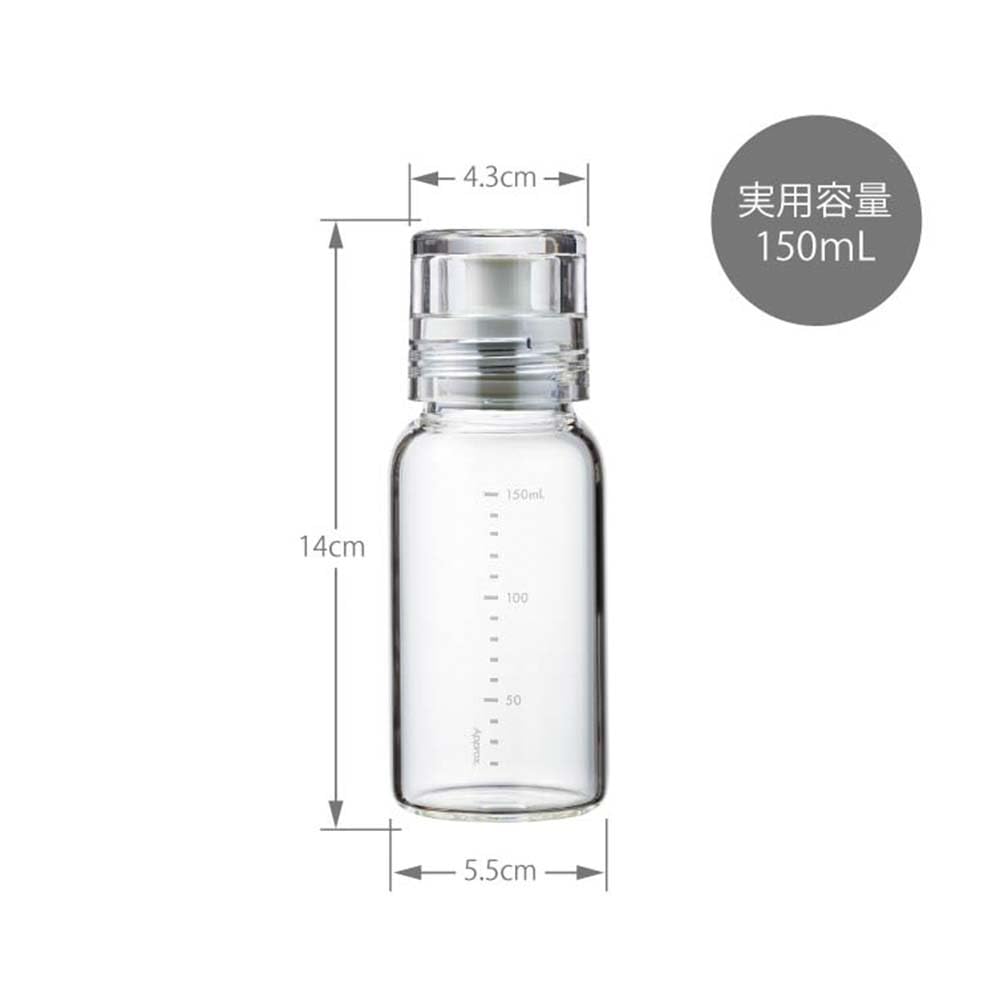 Hario Бутылка для перевязочного материала Slim 150 мл Можно использовать с кипятком Бледно-серый DBSN-150-PGR