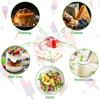 50Pcs Plastic Dessert Cups 8oz Clear Square Single Dessert Box Sealed Cake Storage Box for Muffins Cupcake Pudding Mousse Party