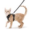 Cat Harness and Leash Escape Proof Soft Adjustable Vest Harnesses for Cats, Easy Control Breathable Reflective Strips Jacket