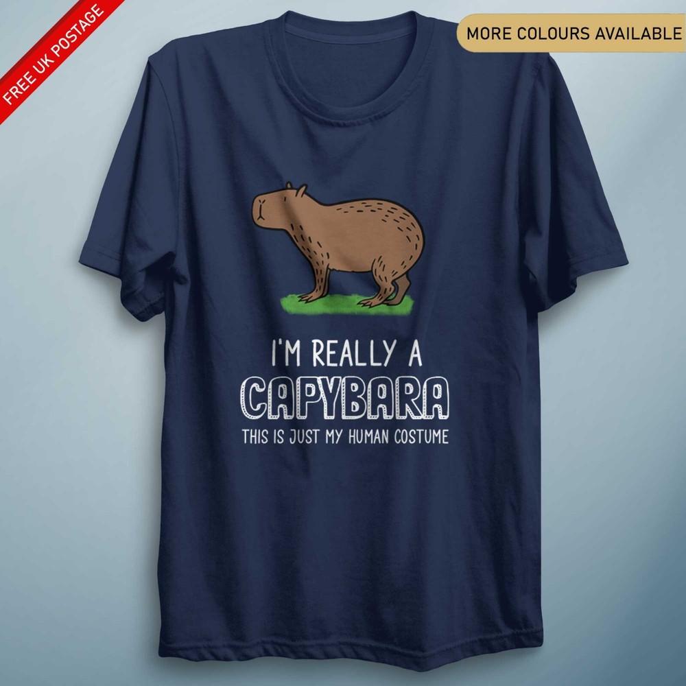 Kids Capybaras Shirt Im Really A Capybara Gifts Capybara Tee Unisex Animal Top