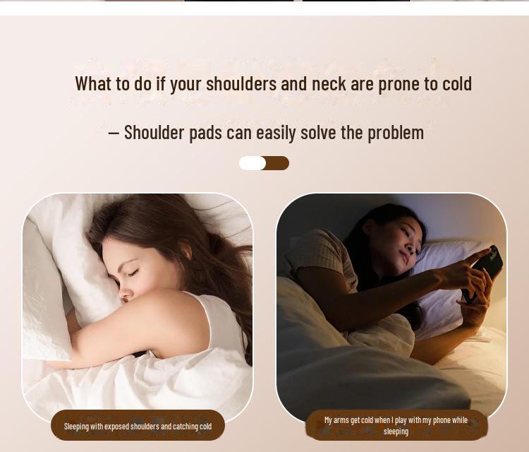 Velvet Shoulder Pads Vest for Postpartum Nursing and Sleeping - Warm & Protective for Shoulders and Neck