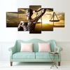 No Framed Themis Goddess of Justice 5 Pcs Canvas Picture Print Wall Art Canvas Painting Wall Decor for Living Room