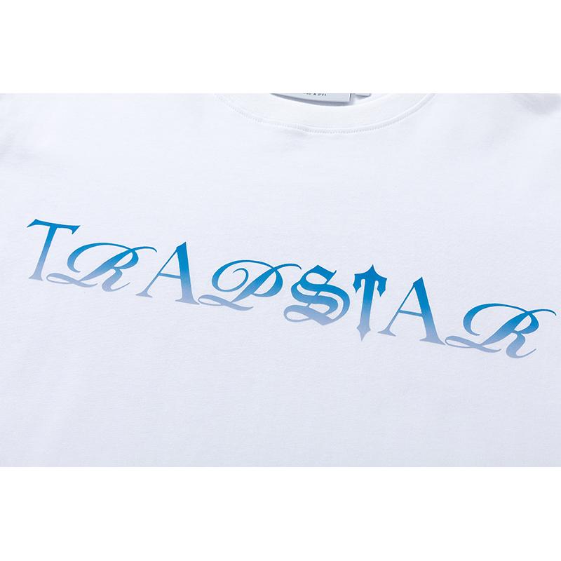 681 Trapstar London 2025 Лето Новая Высококачественный Хлопок Круглый Вырез Свободный Большой Размер Мужская и Женская Футболка Парная Футболка