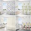 Waterproof Shower Curtain Printing Bathtub Partition Curtain Creative Window Fabric Bathroom