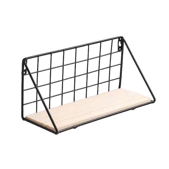 Креативная настенная полка, прочная железная конструкция, прочная несущая настенная корзина, стеллаж для хранения