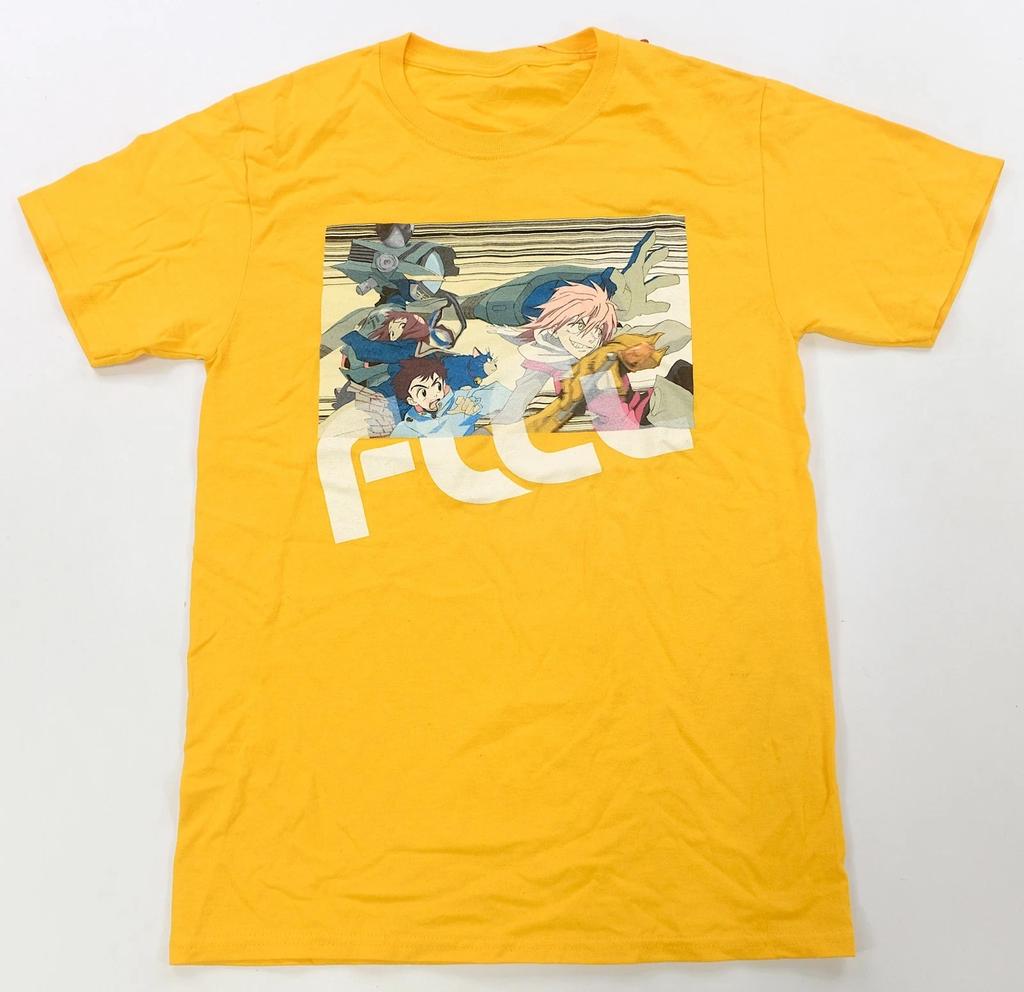 Rare FLCL Fooly Cooly Lootcrate Graphic T Shirt Haruko Naota Anime Yellow Size S