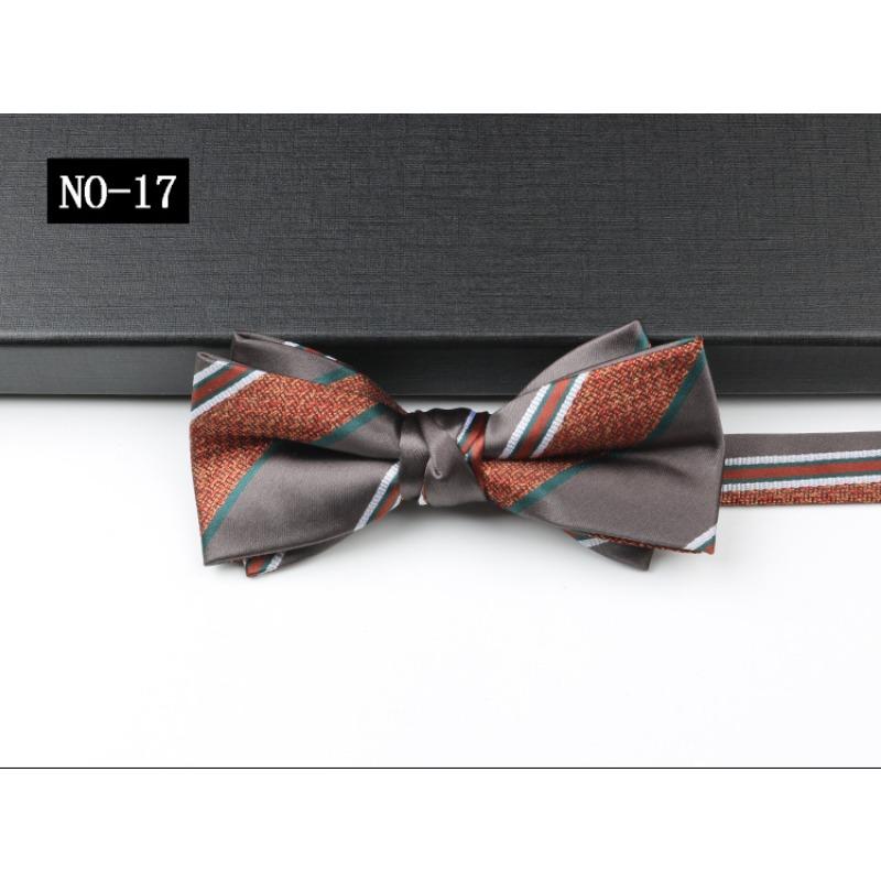 Деловой галстук-бабочка Мужская рубашка Костюм Джентльмен Узор Высококлассный Свадебный Ведущий Банкетный Бант
