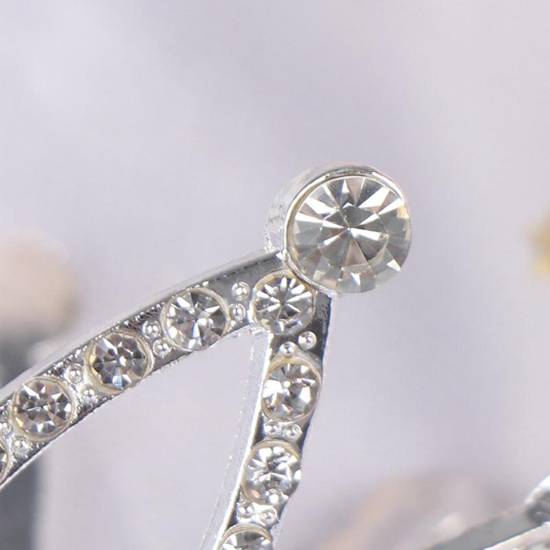 Mini Crown Princess Topper Crystal Pearl Children Hair Ornaments Party Decor