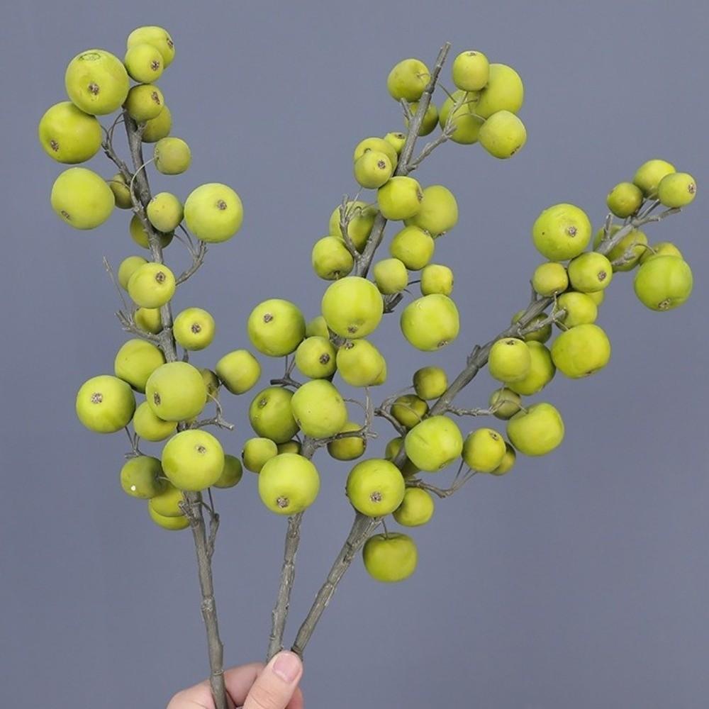 30 Heads Artificial Fruit Branch Small Fruit Fake Plants Living Room Decoration