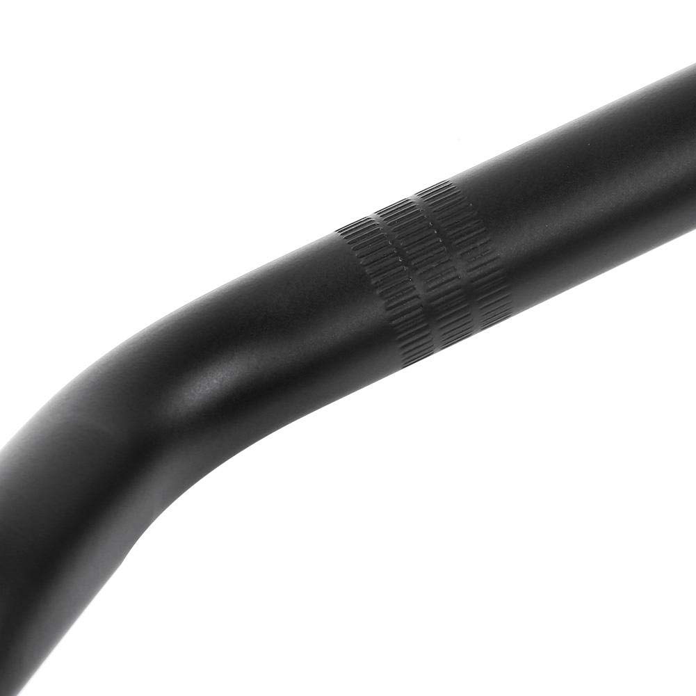 Akozon Motorcycle Handlebars, 22mm Universal Retro Style Motorcycle Tracker Drag Bar Replacement Parts for Bikes (Black)