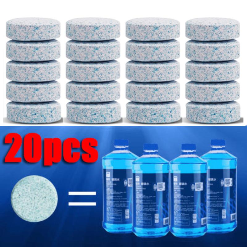 Твердые шипучие таблетки для мытья автомобиля Очиститель ветрового стекла Домашний автомобильный стеклоочиститель для стекол Пыль Твердое моющее средство