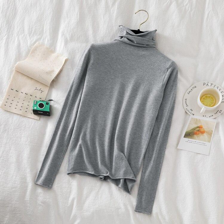 Водолазка женские свитера осень-зима вязаный свитер пуловер свитера с длинными рукавами топы мягкий джемпер Pull Femme 17018