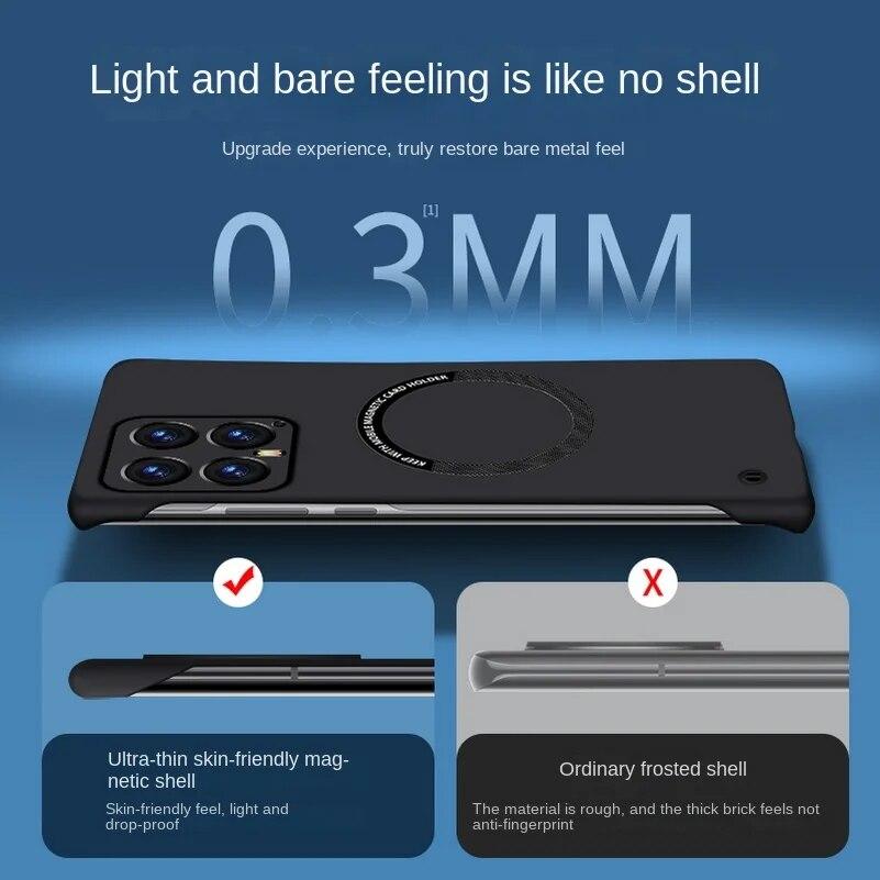 Магнитный безрамочный жесткий чехол Magsafe для телефона Xiaomi 14 Pro 14 Mi 13T Pro 13 T 12S Ultra Pro 12 Lite 11 11i, противоударный чехол с беспроводной зарядкой