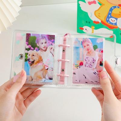Мультяшный Милый Держатель для Фотокарточек DIY Коллекционный Книжка-альбом ПВХ Папка для Фотографий Прозрачный Чехол для Хранения Фотографий 3 дюйма Бытовой