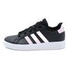 adidas Grand Court Удобные Простые Прочные Низкие Детские Кроссовки Детские Кроссовки Черные Розовые IG4831