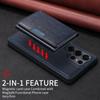 For Samsung Galaxy S25 Ultra Magnetic Case BETOPNICE Leather Phone Cover Kickstand with Detachable Card Bag