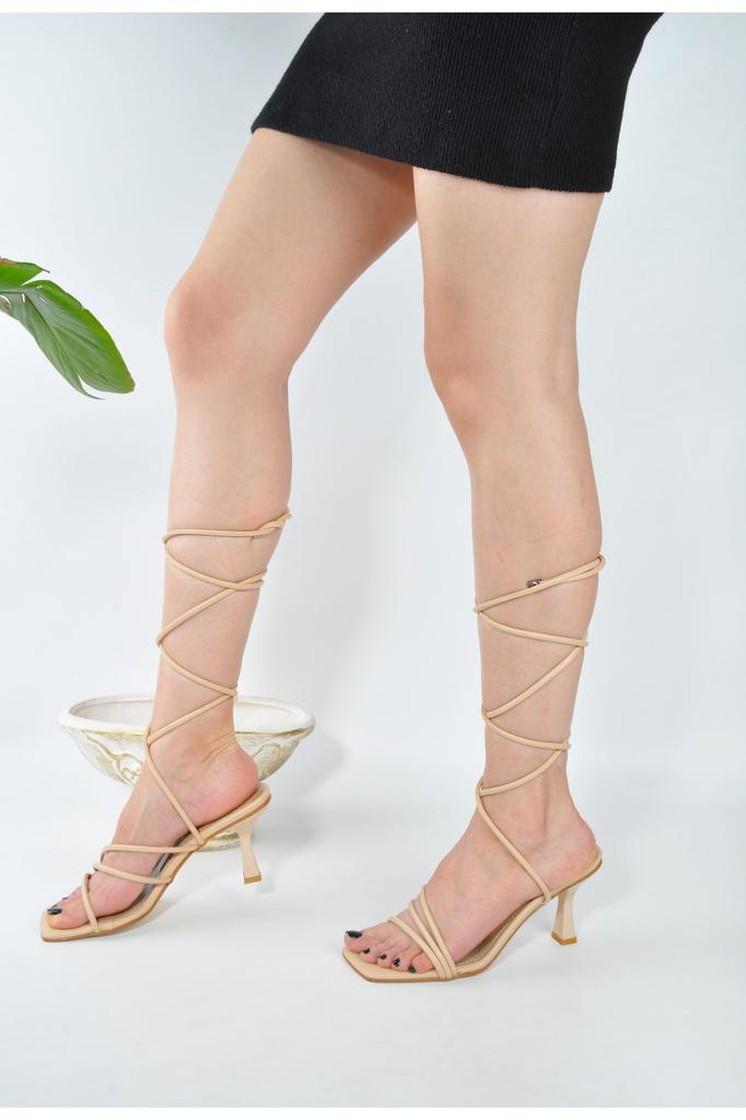 Women's Casual Sandals Savona-Women-Beige-Thin Heel Sandals