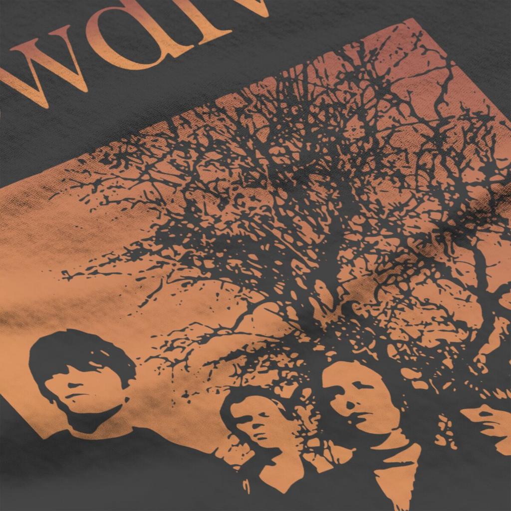 Мужская футболка Slowdive Tour 90-х Хлопковые топы Повседневная футболка с коротким рукавом и круглым вырезом Классические футболки
