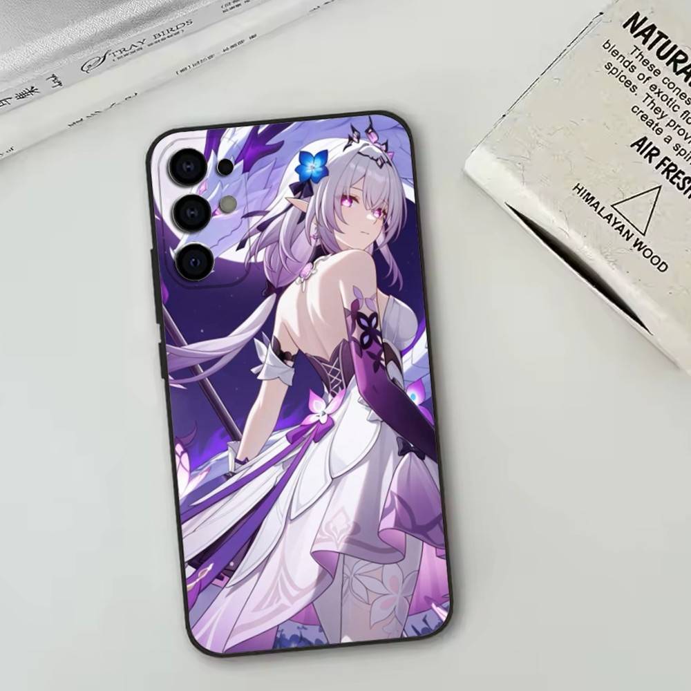 Honkai Star Rail Чехол для телефона для Samsung S25,S24,S21,S22,S23,S30,Ultra,S20,Plus,Fe,Lite,Note,10,Черный Чехол
