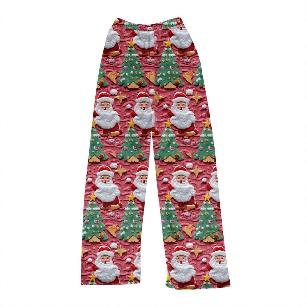 Женские зимние клетчатые брюки, длинные брюки, спортивные брюки